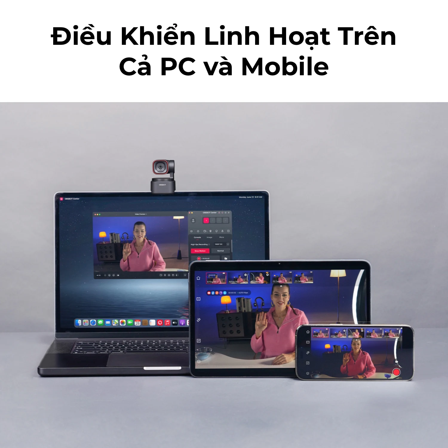 OBSBOT Tiny 3 Lite - Ảnh 11
