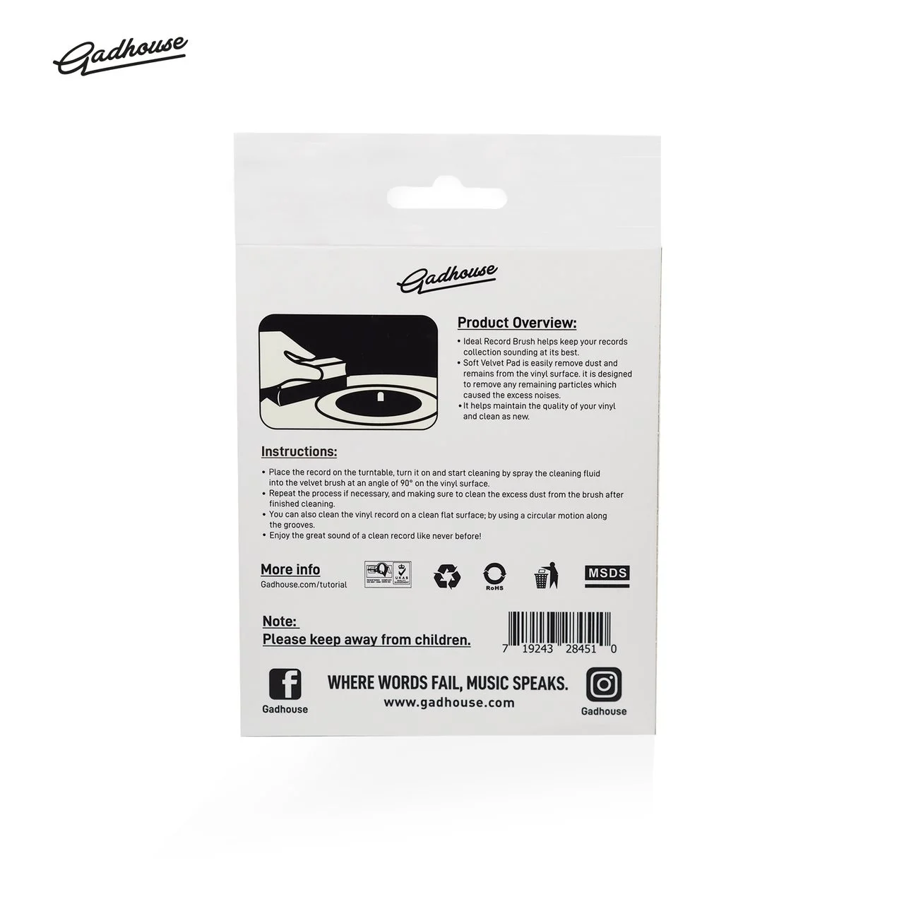 Gadhouse Vinyl Cleaner Set - Ảnh 7