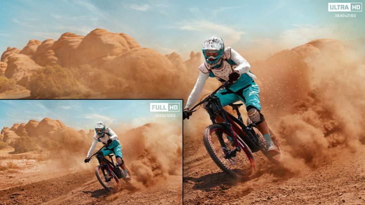 Làm việc ở cả HD hoặc Ultra HD